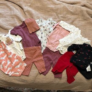 Newborn baby girl bundle of 11 items
